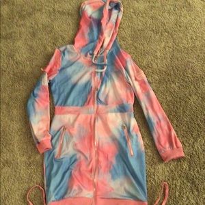 Cotton candy multicolor jacket dress
